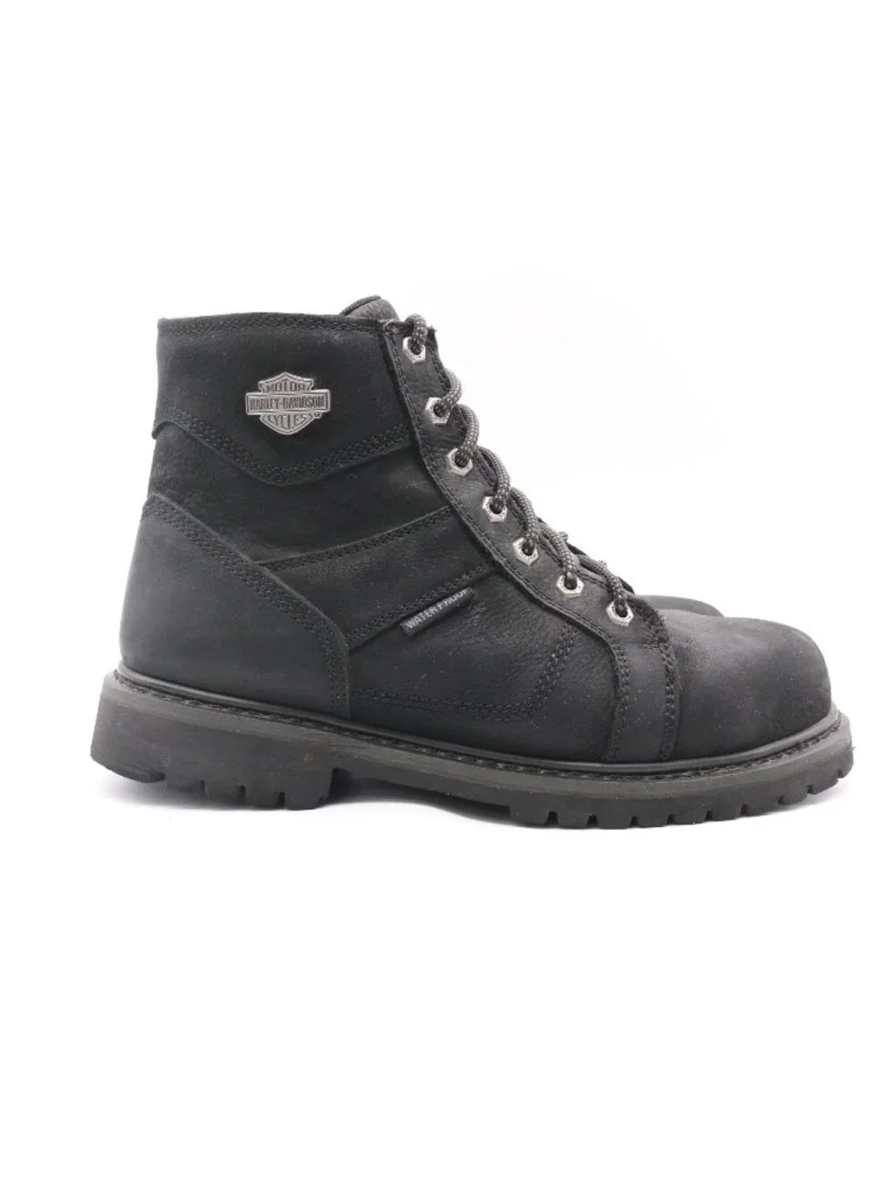 Harley-Davidson Lagarto Men's 9.5 M Black Leather Waterproof Composite Toe Boots